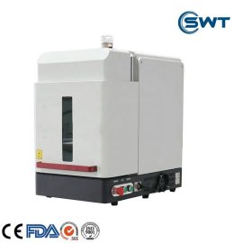 100W封闭式光纤激光打标机，高安全防护｜适用于金属工件标识深度雕刻