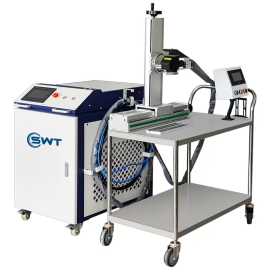 Pulse Auto Fiber Laser Rust Cleaning Machine High Precision Robotic Laser Cleaner with Motorized Slide